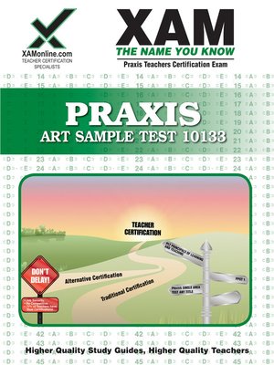 cover image of PRAXIS Art Sample Test 10133